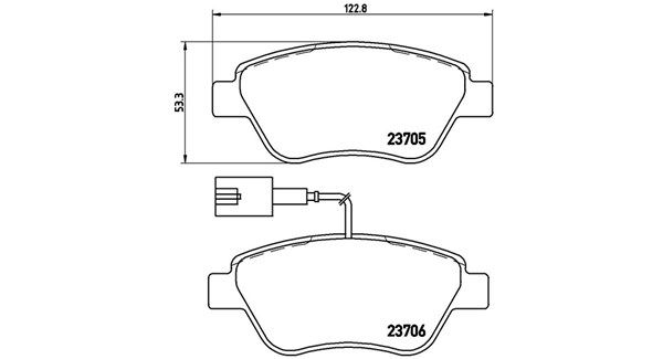 MAGNETI MARELLI stabdžių trinkelių rinkinys, diskinis stabdys 363700423141